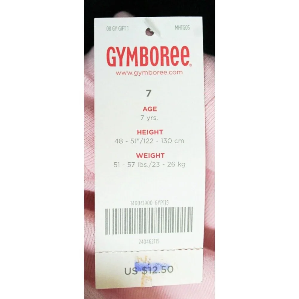 2008 Gymboree Sweeter Than Chocolate 5 Pc Outfit sz 7 NWT Dress Tights Pink Hair